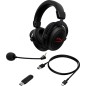 HyperX Cloud II Trådløs Høretelefoner Sort